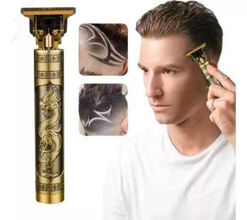 Maquininha para cortar Cabelo, Barba e Pelos - Gold Dragon